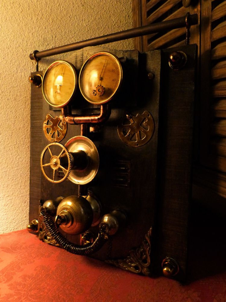 Tableau  ELECTRICAL PANEL OF THE FUTURE  Steampunk 80 Mont-de-Marsan (40)
