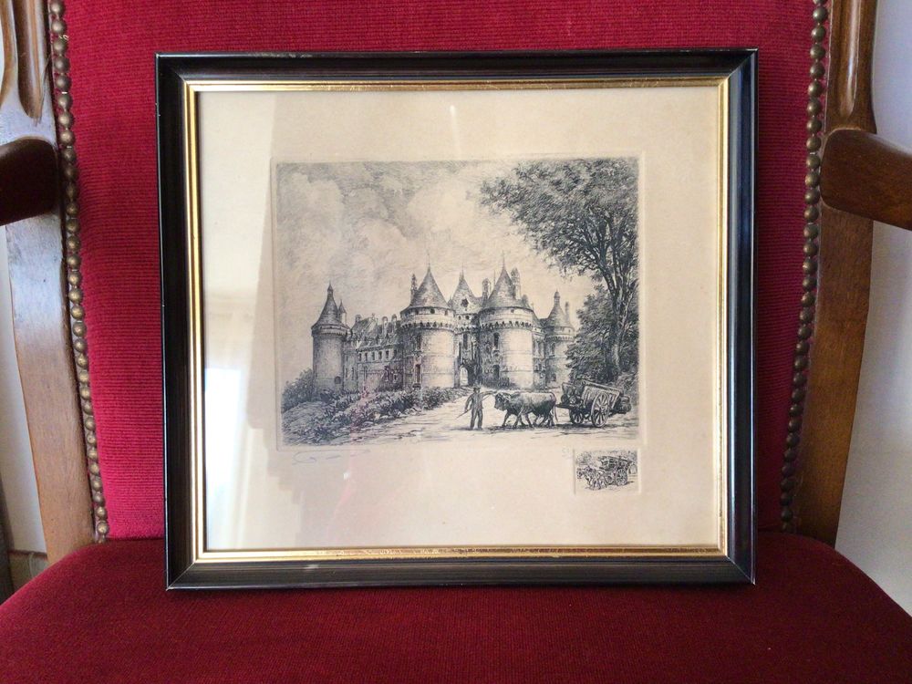 Tableau , eau forte 40 Plaisance-du-Touch (31)