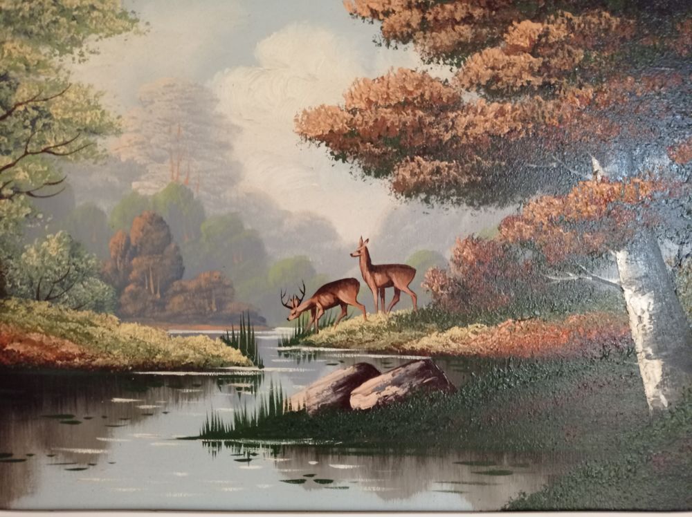 TABLEAU FORTIER ( BICHES EN SOUS BOIS) 45 Palaiseau (91)