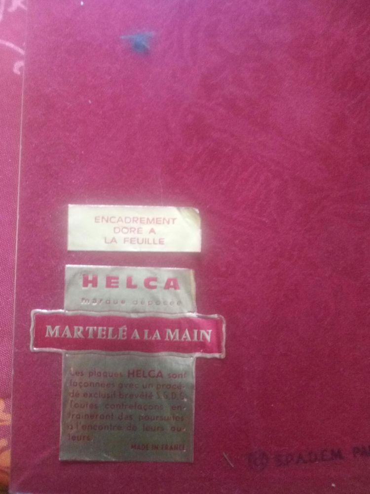 TABLEAU HELCA UTRILLO ENCADREMENT DORE A LA FEUILLE 50 Levainville (28)