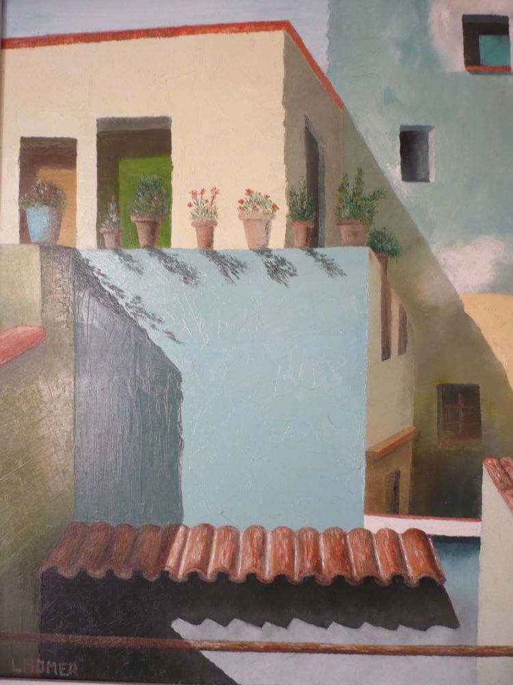 Tableau � l'huile encadr�. Andalousie. Espagne. 320 Roquebrune-Cap-Martin (06)