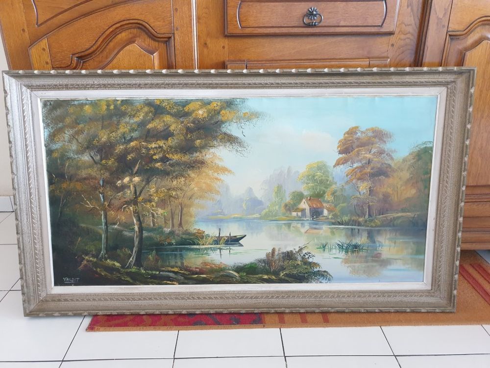 Tableau huile peint par Hamidi Valdet 130 x 75 c 65 Saint-Mandrier-sur-Mer (83)