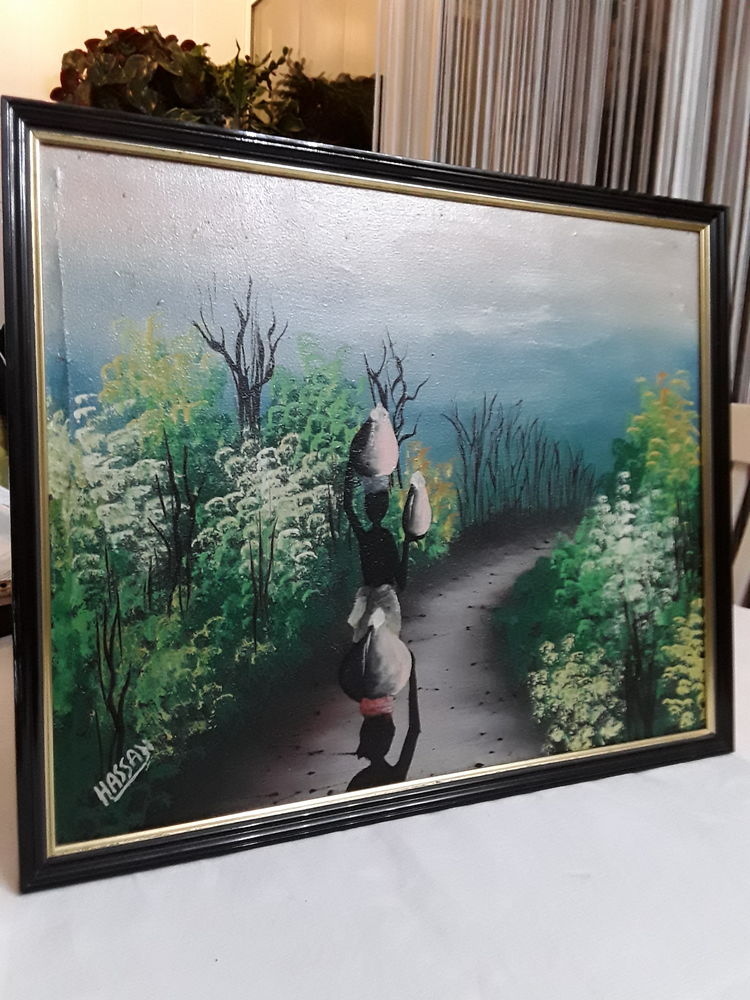 TABLEAU HUILE  SUR TOILE ENCADREE 25 Ermont (95)