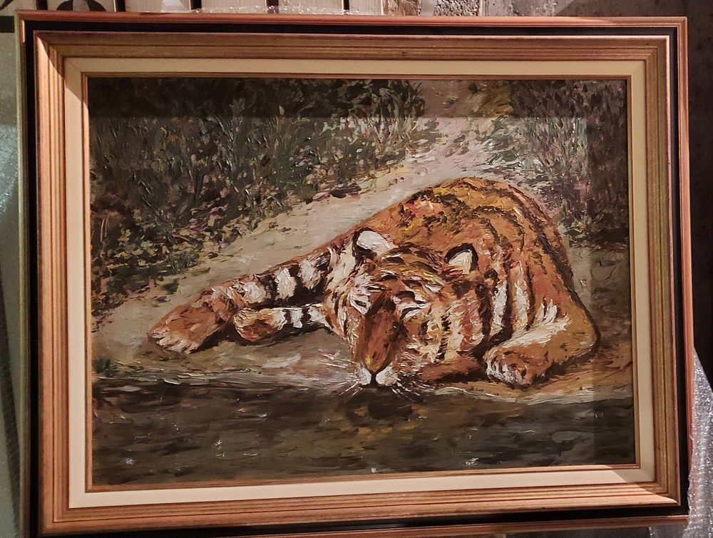 Tableau, huile sur toile 270 Paris 20 (75)