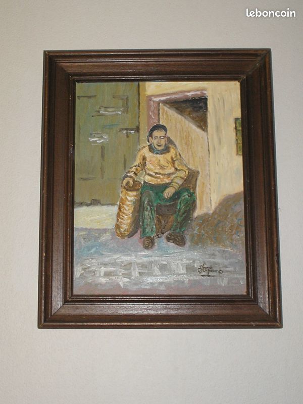 Tableau huile sur toile     Farniente  
23 �ragny (95)