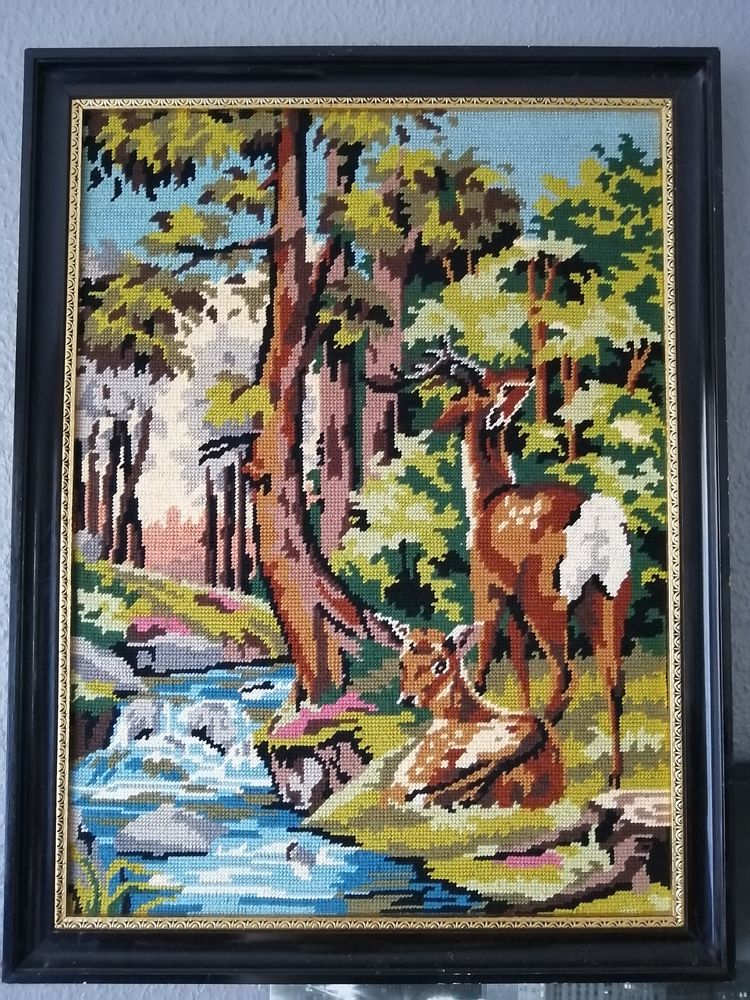 Tableau laine Canevas - Foret 27 Habsheim (68)