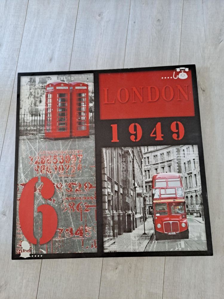 TABLEAU LONDON 60 X 60 CM rouge 6 Bonni�res-sur-Seine (78)