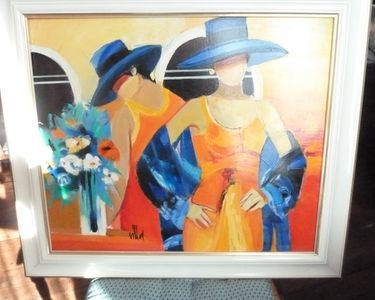 tableau de ma�tre peint � l'huile sur toile- 400 Auxerre (89)