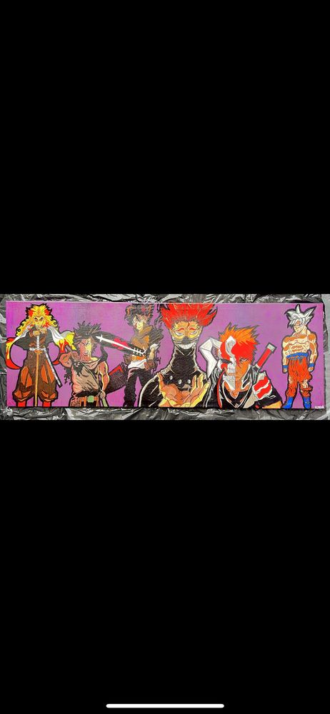 Tableau manga fait � la main sur toile 60 Boissy-Saint-L�ger (94)