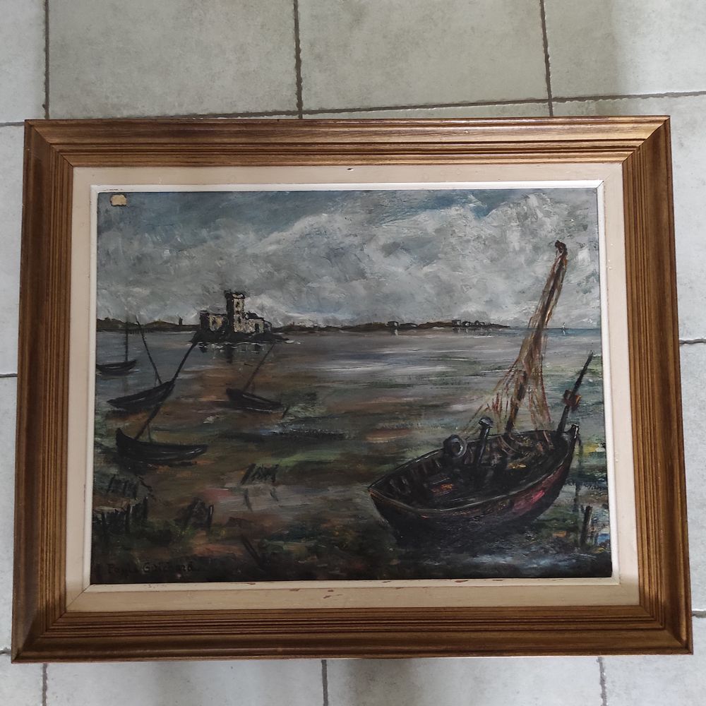 Tableau  Mar�ee basse au Chapus  60 Jou�-l�s-Tours (37)