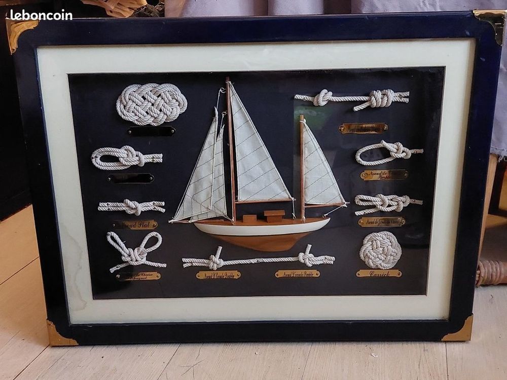 Tableau marin - voilier & n?uds de marin 39 Ch�tenay-Malabry (92)