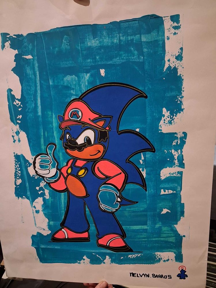 tableau mario sonic 100 Amiens (80)