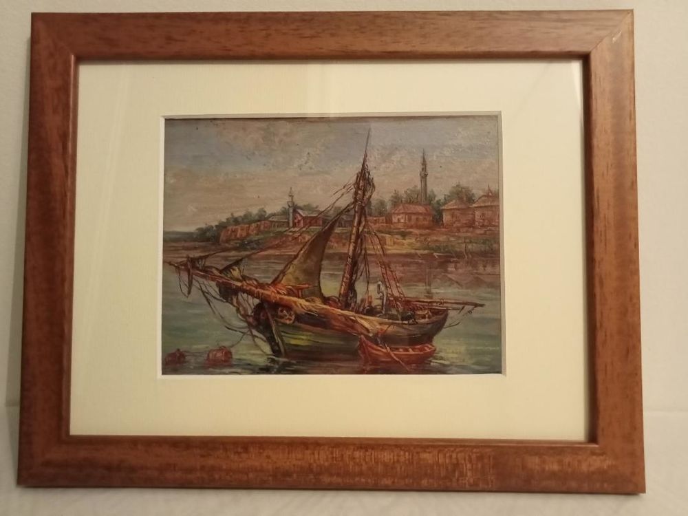 Tableau miniature huile sur isorel 130 Aix-en-Provence (13)