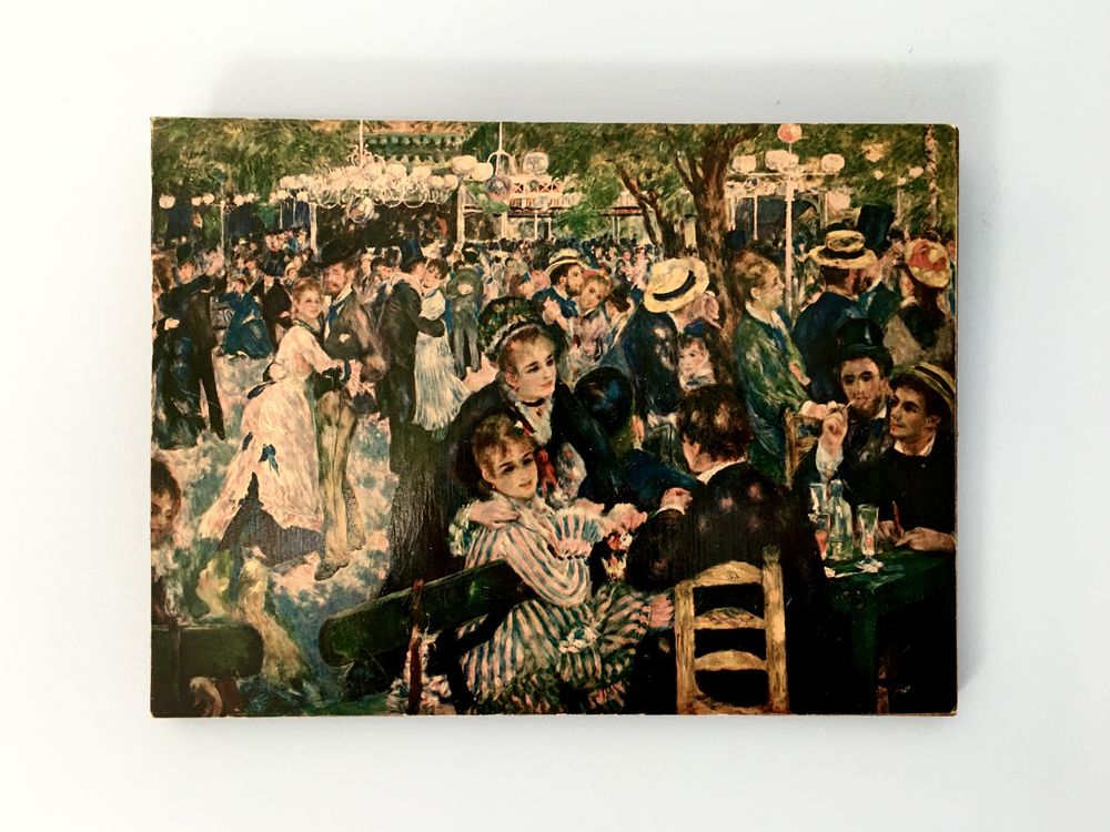 Tableau:  �Le bal du moulin de la galette�  Renoir; sur bois 5 Merville (31)