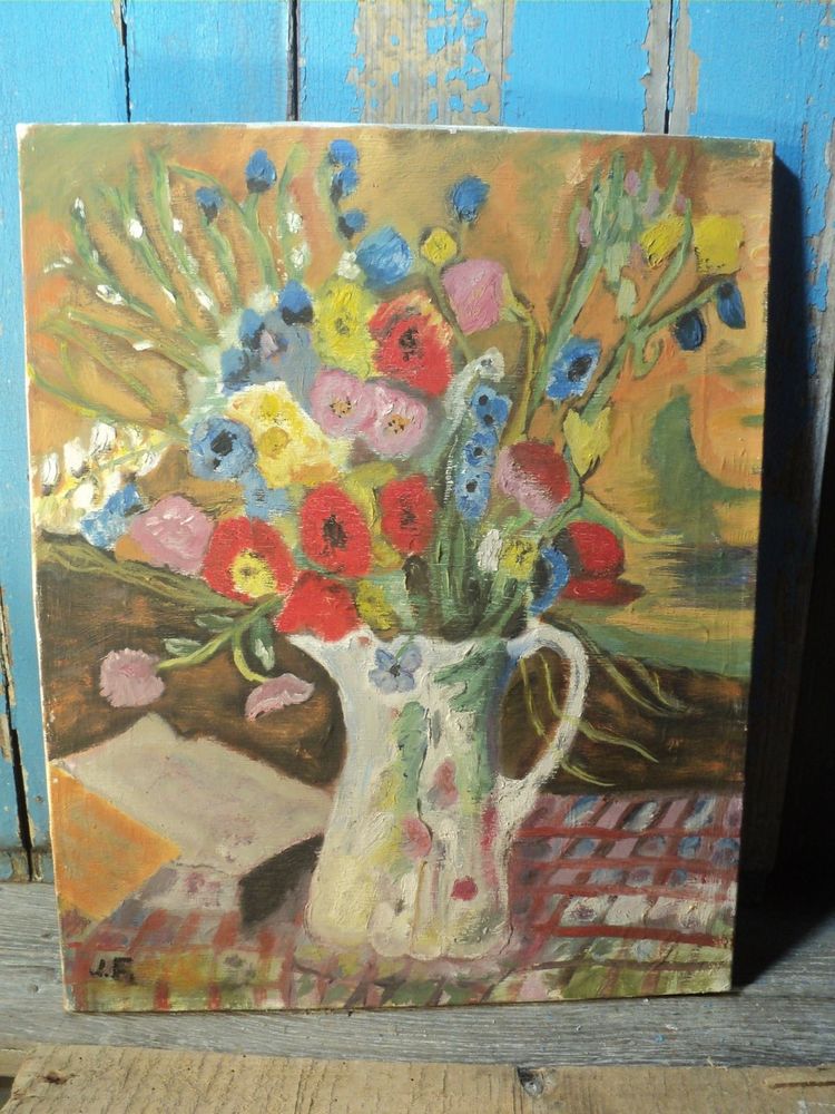 Tableau Nature Morte Bouquet Fleurs Des Champs