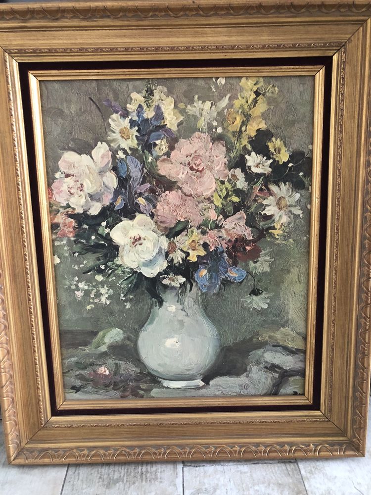 Tableau nature morte avec bel encadrement en bois dor� 70 Maisons-Alfort (94)