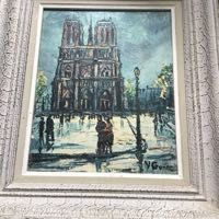 tableau Notre Dame de Paris Yves Gonec 300 Moyenvic (57)