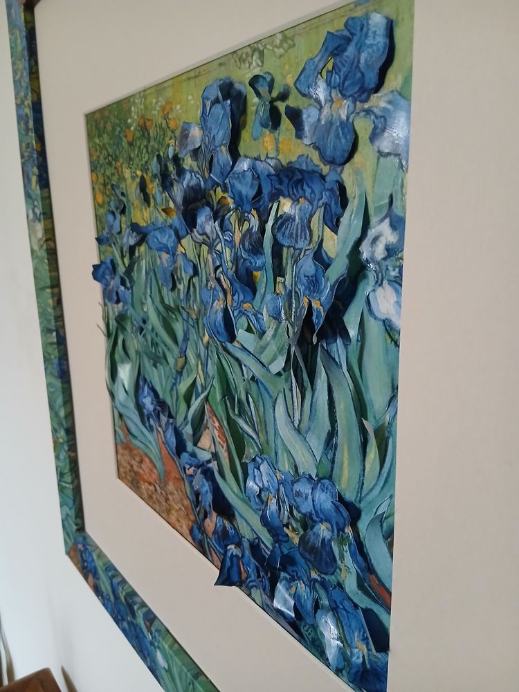 Tableau original Van Gogh Iris 130 Saint-Cyr-l'�cole (78)