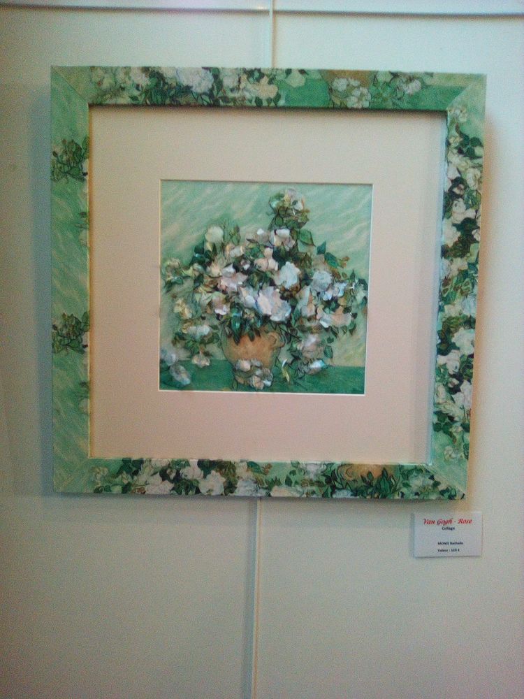 TABLEAU ORIGINAL ROSES DE VAN GOGH 120 Saint-Cyr-l'�cole (78)