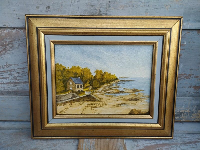 Tableau Paysage La Radegonde Cancale Andr�e Demonchaux 70 Loches (37)