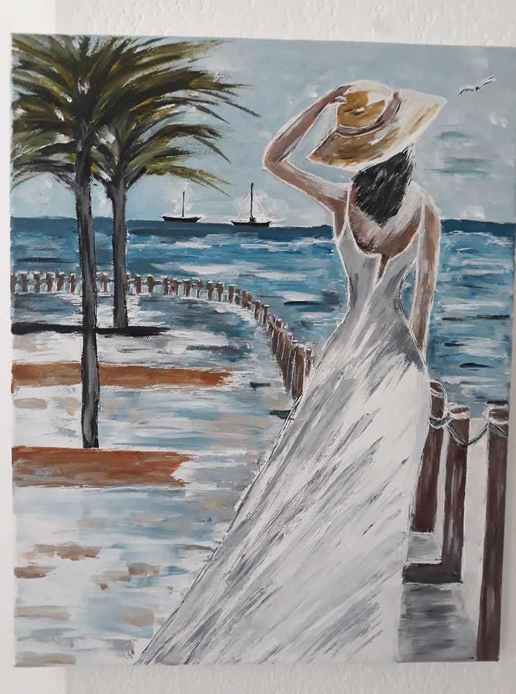 tableau peint main peinture acrylique 35 Mandelieu-la-Napoule (06)