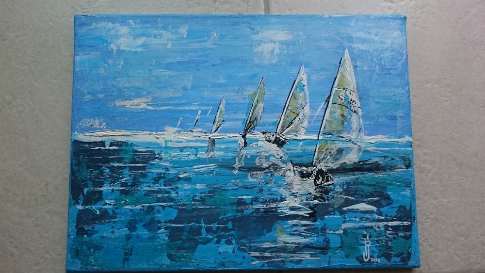 TABLEAU en peinture acrylique 15 Ludon-M�doc (33)