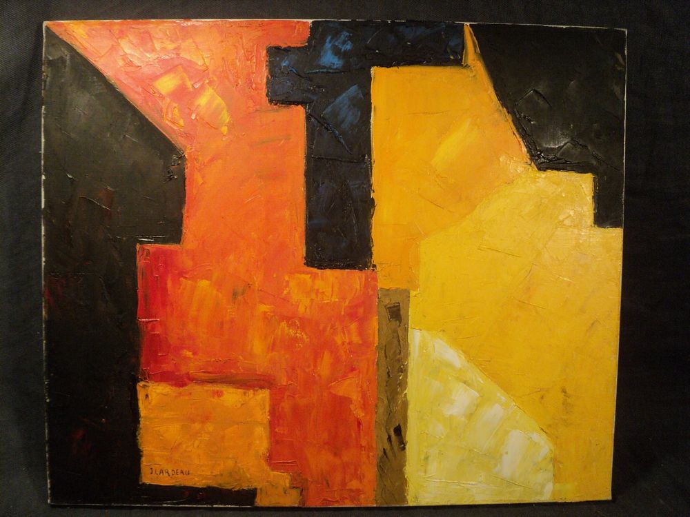 Tableau Peinture Composition Abstraite 60 Loches (37)