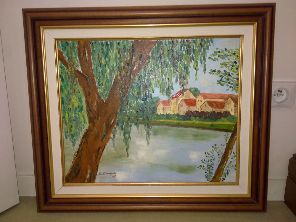 Tableau peinture huile C. Fleurquin 0 Clichy (92)