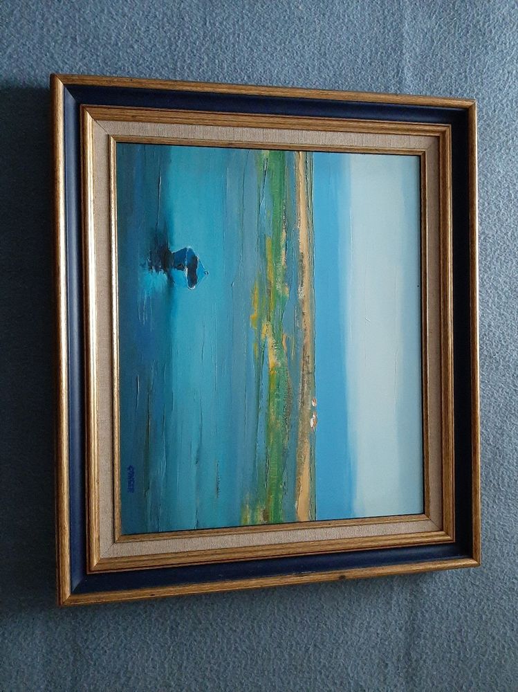 Tableau de peinture � l'huile 32 Le Lavandou (83)