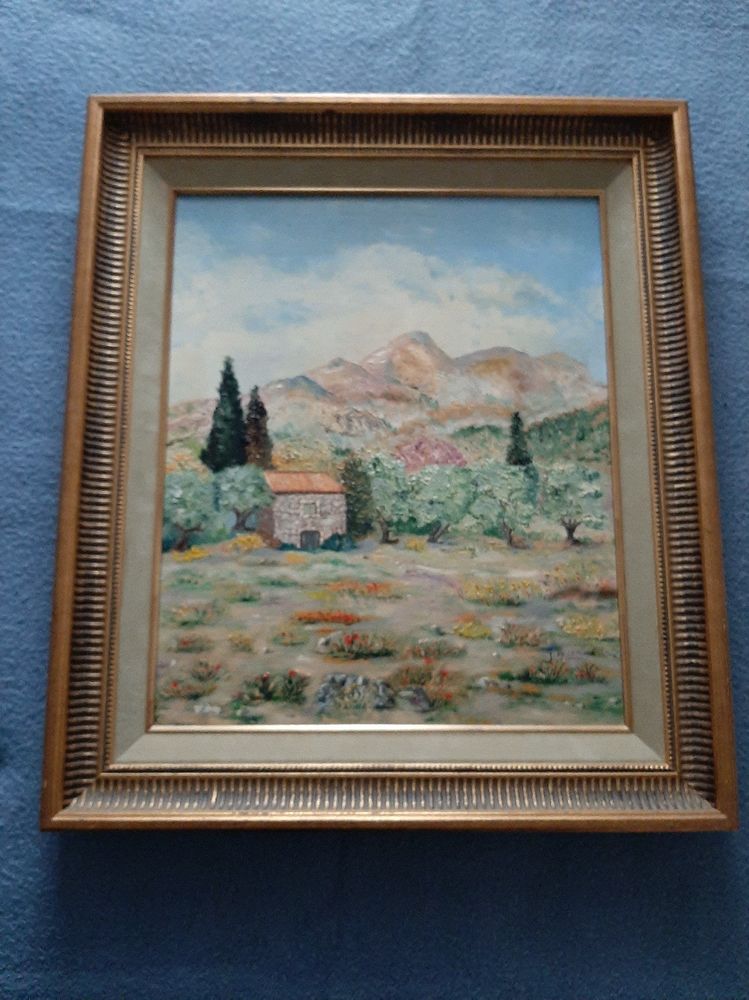 Tableau de peinture � l'huile 32 Le Lavandou (83)