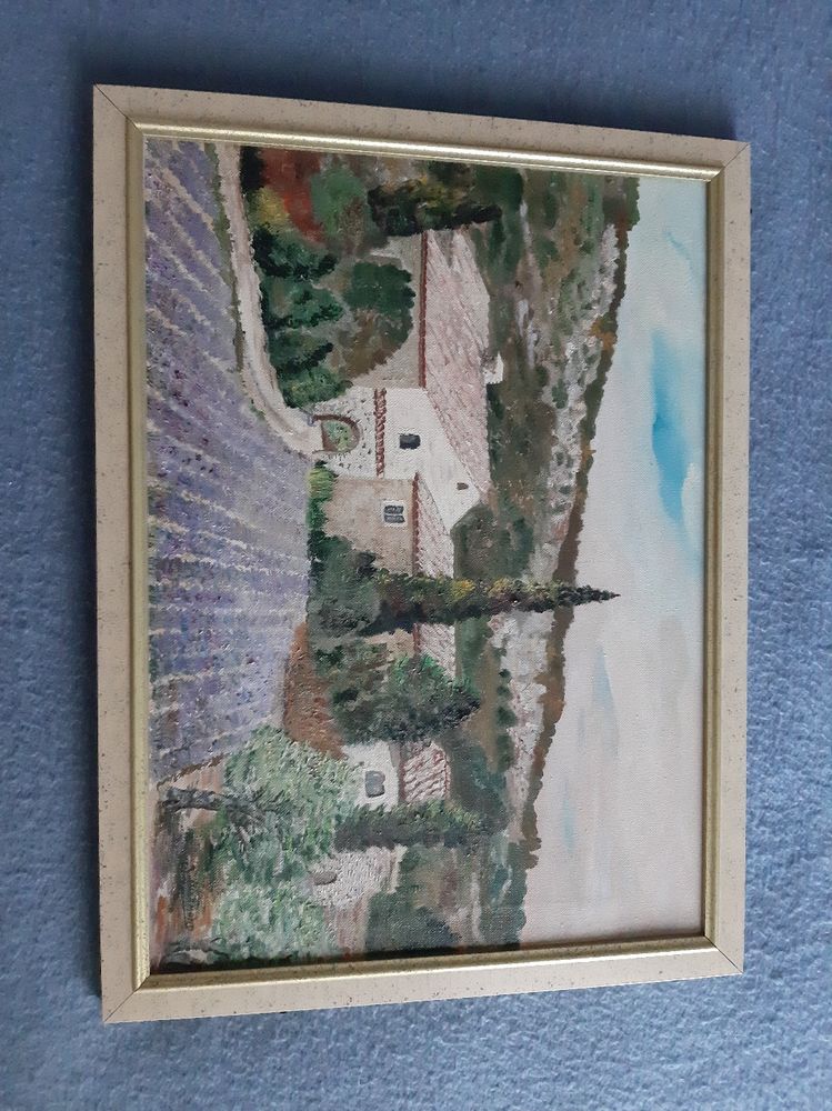 Tableau de peinture � l'huile 32 Le Lavandou (83)