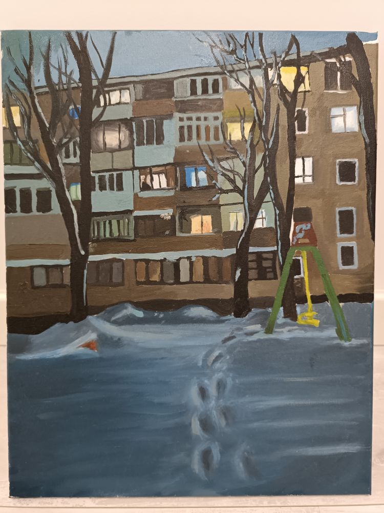 Tableau peinture huile 20 Ris-Orangis (91)