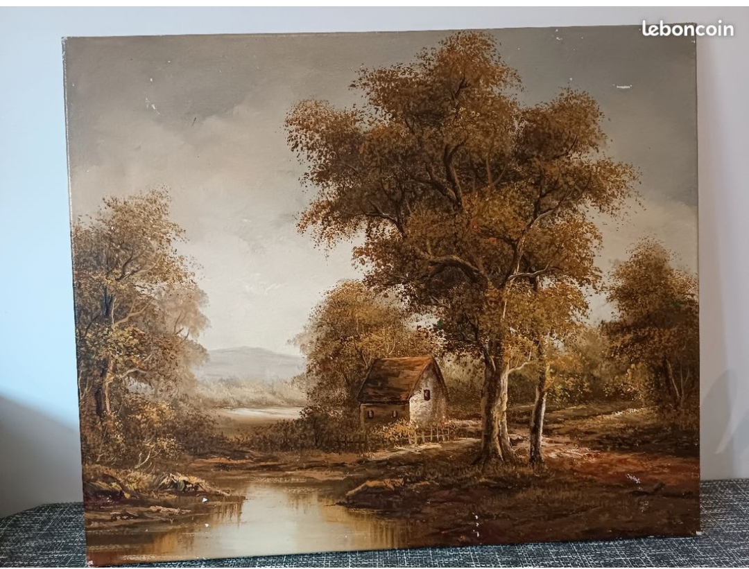 tableau peinture huile ancien 50 Ris-Orangis (91)