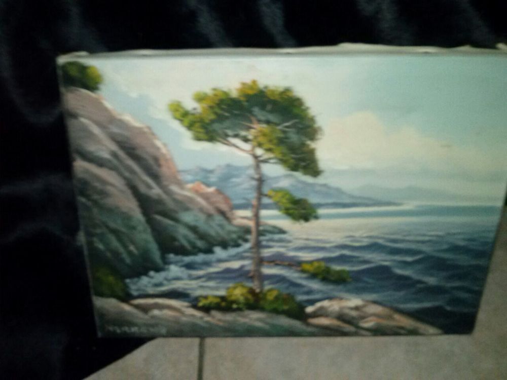 Tableau peinture sign� NORMAND 280 La Grand-Combe (30)