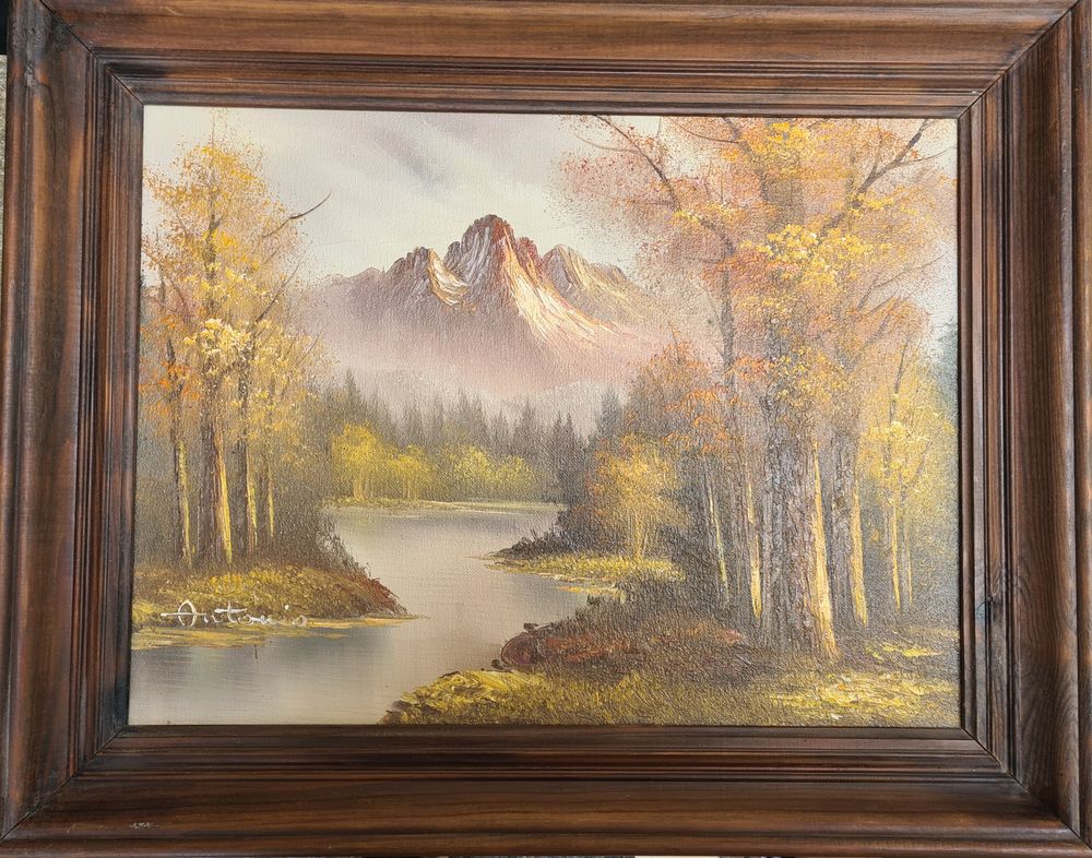 Tableau - peinture sur toile - For�t et Montagnes 40 Habsheim (68)