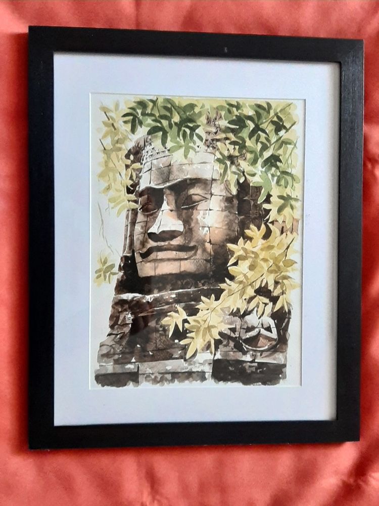 Tableau de peinture � l'eau 22 Le Lavandou (83)