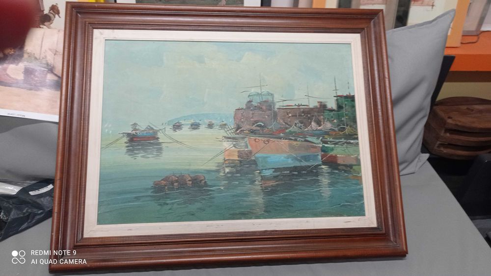 tableau peintures  marine cadre bois 50 x70 200 Vichy (03)