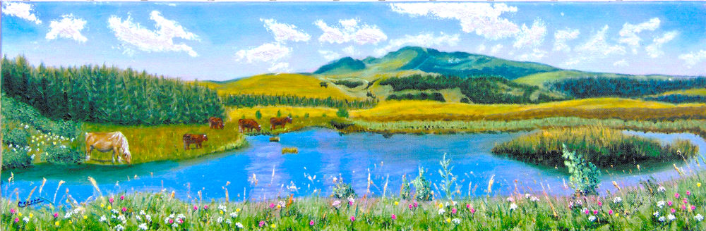 tableau-photo   Puy de la Perdrix�  Auvergne 85 Saint-Gen�s-Champespe (63)