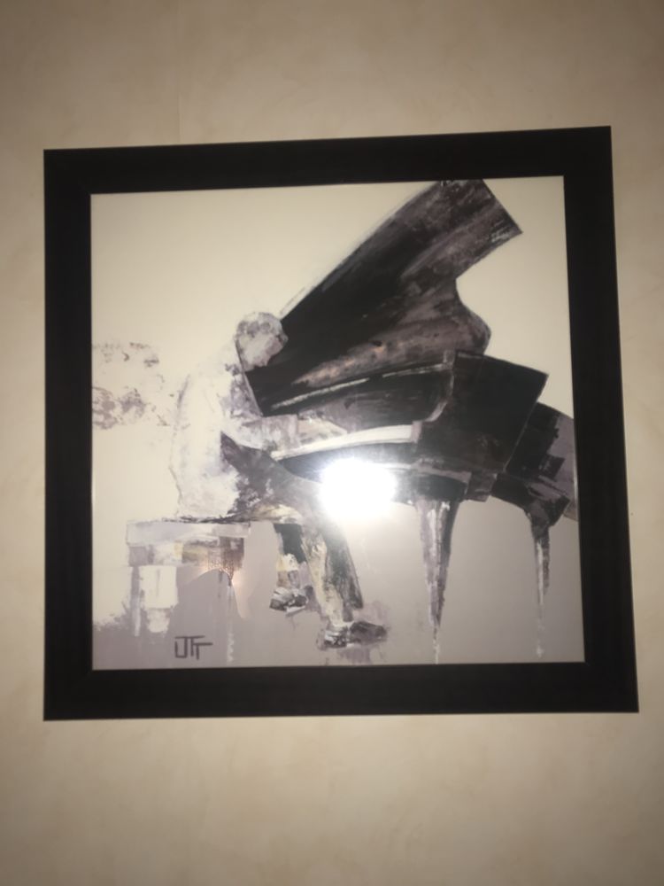 Tableau Pianiste Noir et Blanc 50 Ch�tellerault (86)