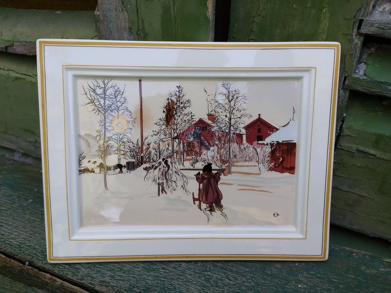 Tableau Porcelaine  Villeroy & Boch Car Larsson 30 Loches (37)