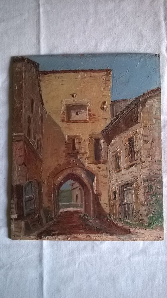 tableau porche de village 30 Chamb�ry (73)