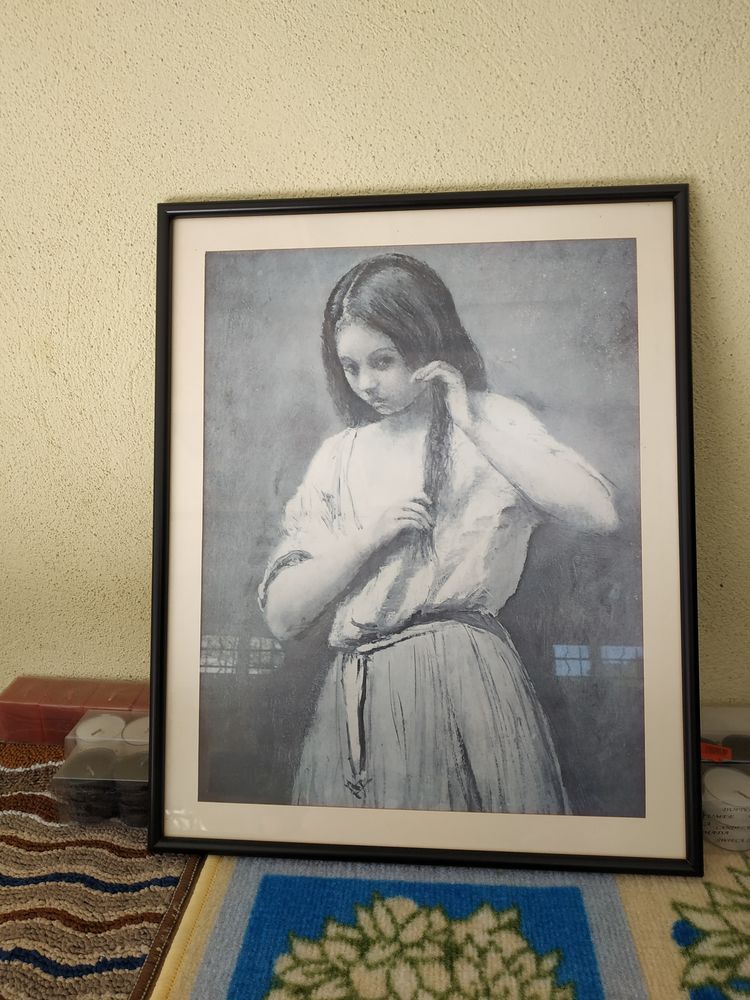 TABLEAU PORTRAIT JEUNE FILLE 15 Varennes-Vauzelles (58)