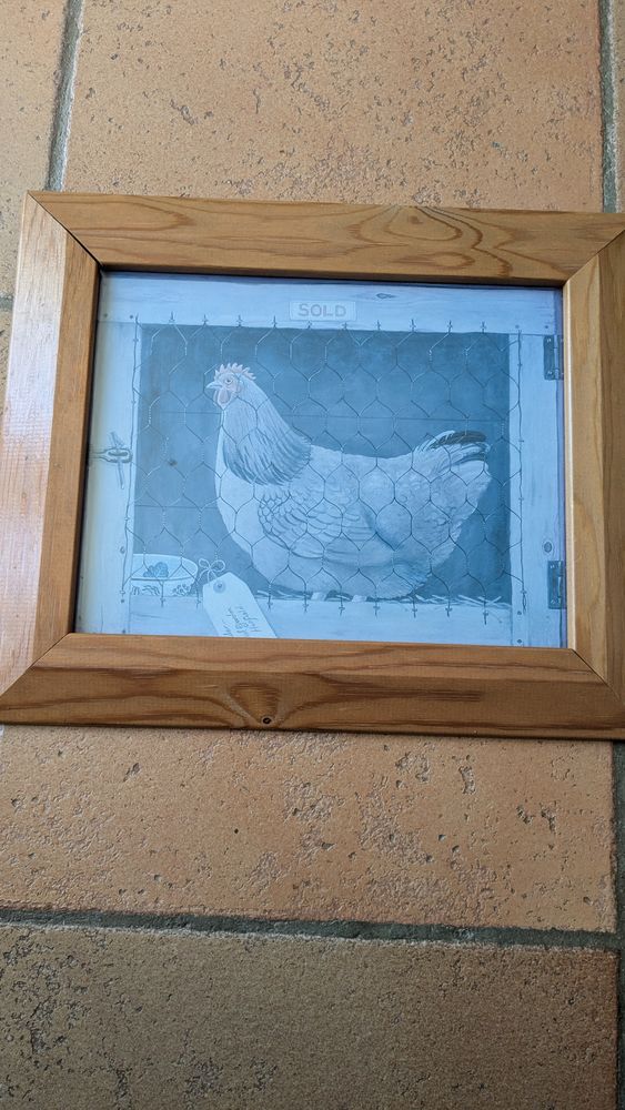 tableau poule en cage 15 Vendargues (34)