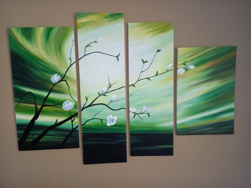 Tableau quadriptyque 30 Les Ch�telliers-Ch�teaumur (85)