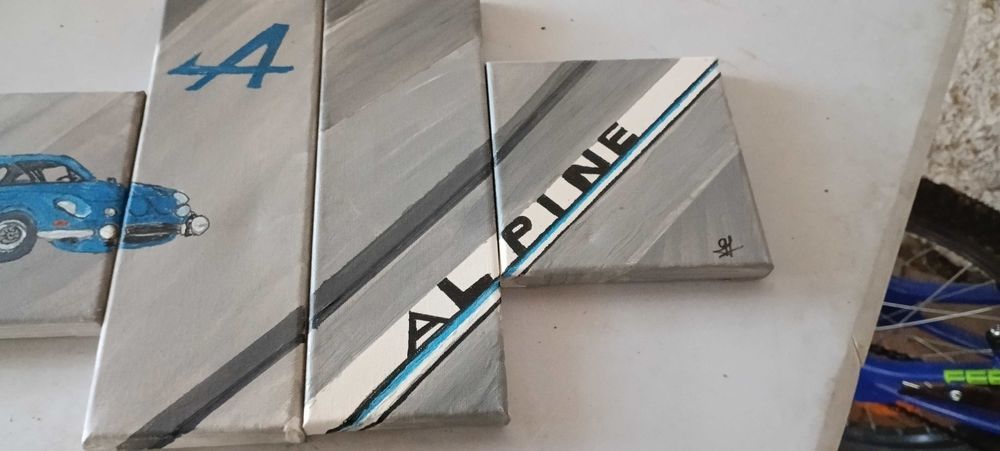 tableau Renault alpine A110 45 Montescot (66)