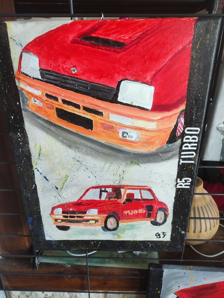 tableau Renault 5 R5 Turbo 35 Montescot (66)