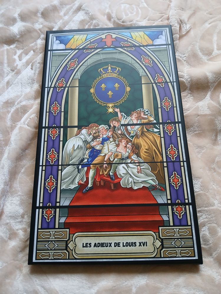 Tableau repr�sentation tissu les adieux du roi 60 Brunoy (91)