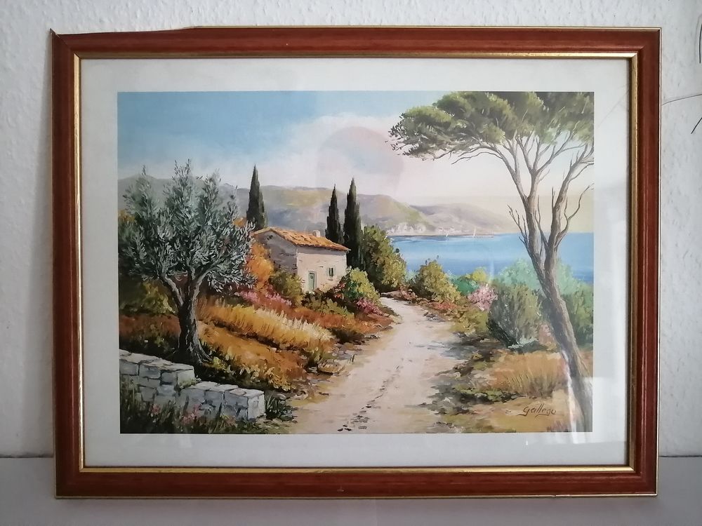 Tableau reproduction imprim� de Antonio Gallego 11 Habsheim (68)