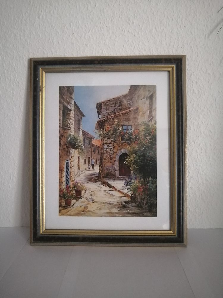 Tableau reproduction imprim� - Village Proven�ale 18 Habsheim (68)