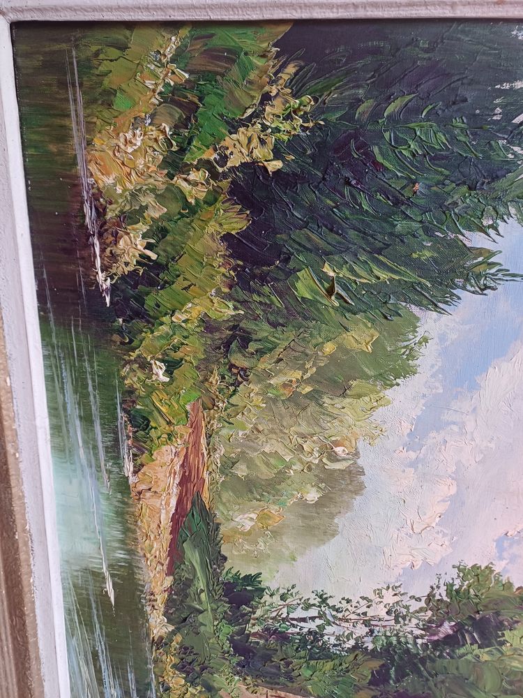 Tableau  sign� achet� sur les quais de seine 200 Aniche (59)